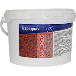 Грунтовка Бетоноконтакт НАРОДНАЯ 12кг (44шт/пал) - фото 43768