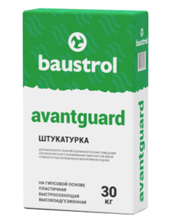 Штукатурка цементная для внутренних и наружных работ Baustrol AVANGUARD (30кг) (42шт/п) - фото 43968