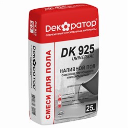 Наливной пол DK 925 UNIVERSAL самонивелирующийся 25кг (3-80мм) Декоратор  (56шт/п) - фото 43990