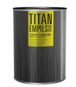 Грунт-эмаль по ржавчине ОРЕОЛ TITAN графитовый серый RAL 7024 0,75л (4шт) - фото 44016