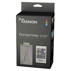 Контроллер для RGB ленты на 12V ЭРА RGBcontroller-12-A01-RF,даль пульт -10м (144вт) - фото 44497