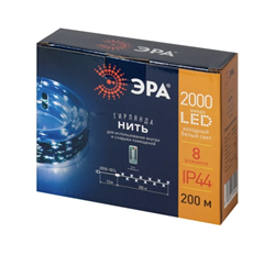 Гирлянда  POWER ENIN-2000W ЭРА Нить холодный свет 200 м 2000 microled IP44 22 - фото 44702