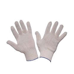 Перчатки х/б С ПВХ, 5 нит.10 класс,(серые)