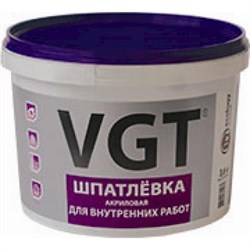 Шпатлевка для внутренних работ VGT 3,6кг (4шт) - фото 45343