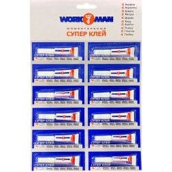 Секундный клей WORКMAN 1,8 гр. (12шт)