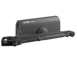 Дверной доводчик НОРА-М LONEX 330 морозостойкий, графит (50-120кг) - фото 48152