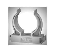 Держатель для труб универсальный Ф16  Идеал , 002 Светло-серый (20шт/уп) - фото 51701