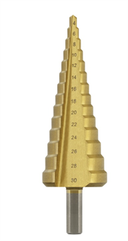 Сверло по металлу  Р6М5 TIN d 4-20мм ступенчатое (10/100)ТРИГГЕР БИБЕР 74344 - фото 51716