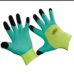 Перчатки t-20 С зеленые с пальчиком - фото 51956