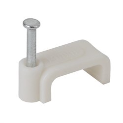 SP-8 Скоба 8мм плоская пластиковая ЭРА (50шт/уп)