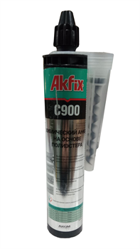 Химический анкер Akfix С900 на полиэстерной основе картридж 300мл (20шт) - фото 52040