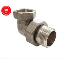 Сгон НИКЕЛИРОВАННЫЙ разъемный VALFEX угловой (американка) ВР-НР   1/2  (90/10) ПОД ЗАКАЗ