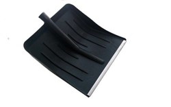 Снеговая лопата ФИНСКАЯ пластмассовая с оц.планкой 410х400мм,ф32 - фото 52148