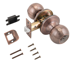 Защелка AС ВК (607) медь с фиксатором шар MOSBJ - фото 52230