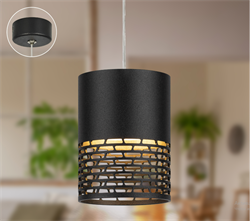 PL29 GX53 BK Cветильник подвесной ЭРА под лампу GX53, потолочный цилиндр ,черный