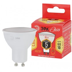 Лампа светодиодная  ЭРА LED smd MR16- 5w-827-GU10 ECO 2700К