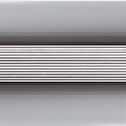 Стык 38мм 1,8 анодированный серебро глянец
