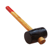 Киянка 340 гр SANTOOL резиновая с деревянной ручкой Мастер(6шт/уп)