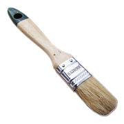 Кисть плоская нат. щетина  25мм дер. лакированная ручка SANTOOL Евро (12шт/уп)
