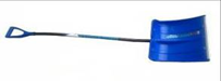 Снеговая лопата  МОНБЛАН  пластмассовая ЦВЕТНАЯ с ал.планкой 490х370мм,со съемным ал/ч и V-ручкой