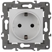 14-2101-01 ЭРА Розетка 2P+E Schuko, 16A-250В, IP20, Эра Elegance, белый  Под заказ