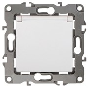 12-2103-01 ЭРА Розетка 2P+E Schukoсошторками с крышкой16АХ-250В,Эра12,белый . Под заказ