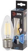 Лампа светодиодная  ЭРА F-LED B35-5w-840-E27 ЭРА (филамент, свеча, 5Вт, нейтр, E27)