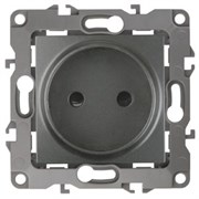 12-2105-12 ЭРА Розетка 2P,16A-250В, IP20, Эра12, графит