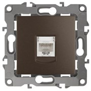 12-3107-13 ЭРА Розетка информационная RJ45, Эра12, бронза