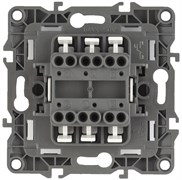 12-1106-03  ЭРА Переключатель двойной, 10АХ-250В, IP20, Эра12, алюминий