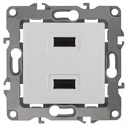 12-4110-01 ЭРА Зарядное устройство USB 230В/5В-2100мА, IP20 , Эра12. белый Под заказ