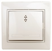 1-103-02 Intro Переключатель, 10А-250В, IP20, СУ, Plano, сл.кость Под заказ