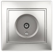 1-301-03  Intro Розетка TV одиночная, IP20, СУ, Plano, алюминий Под заказ