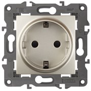 14-2101-04 ЭРА Розетка 2P+E Schuko, 16A-250В, IP20, Эра Elegance, шампань Под заказ