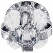 Светильник DK 31 CH/WHMWH ЭРА декор  корона  G9 220V 40W JCD хром/прозрачный/матовый РАСПРОДАЖА