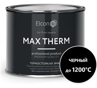 Эмаль термостойкая ELCON черная 1200 С (0,4кг)