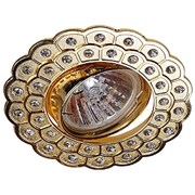 Светильник KL36A GD  ЭРА литой пов. со стразами MR16.,12V/220V,50W ,золото