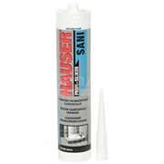 Герметик HAUSER силиконовый санитарный белый картридж 260 мл (12шт)