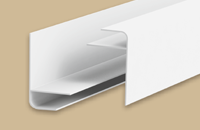 Профиль  F  для панелей 8мм 3,0м  Идеал Санни/Ламини   Белый глянец  001-G (25шт/уп)