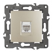 14-3107-04  ЭРА Розетка RJ45, IP20, Эра Elegance, шампань Под заказ