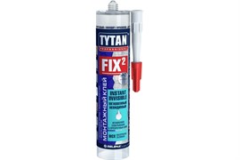 Клей монтажный  TYTAN  Fix2 мгновенный невидимый катридж 290 гр (12шт)
