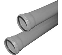 Труба BASE ф110 с раструбом L=1.5 м, вн.канализ.толщ.ст.2.7 (10) VALFEX