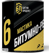 Мастика Резино-Битумная БИТУМ ПРОДУКТ  2,0кг банка (уп 6)
