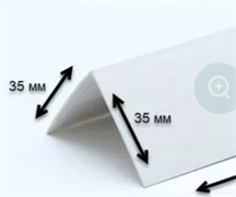 Угол 35х35 мм белый 3,0 м (50шт/уп) Decoplast