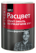Грунт-эмаль  по ржавчине алкидная  РАСЦВЕТ  шоколадная 0,9 кг (14шт/уп)