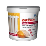 Эмаль акриловая  Ореол  для радиаторов отопления термостойкая глянцевая,белая 1,1 кг (8шт)