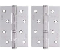 Петля дверная бабочка НОРА-М 800-4  STD (100*75*2,5) без колп. накладная - Матовый никель
