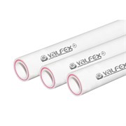 Труба арм.стекловолокном SDR 7.4 PN20  ф40х5,5 мм (20) (Valfex), 2м БЕЛАЯ