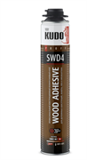 Клей-пена KUDO PRO конструкционный полиуретановый для деревянных конструкций  1000мл(12шт)