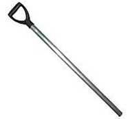 Черенок лопатный металлический п/о с V-образной ручкой d-32 (подходит ко всем пластмассовым лопатам)